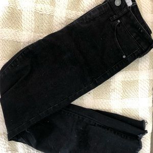 Black flare jeans